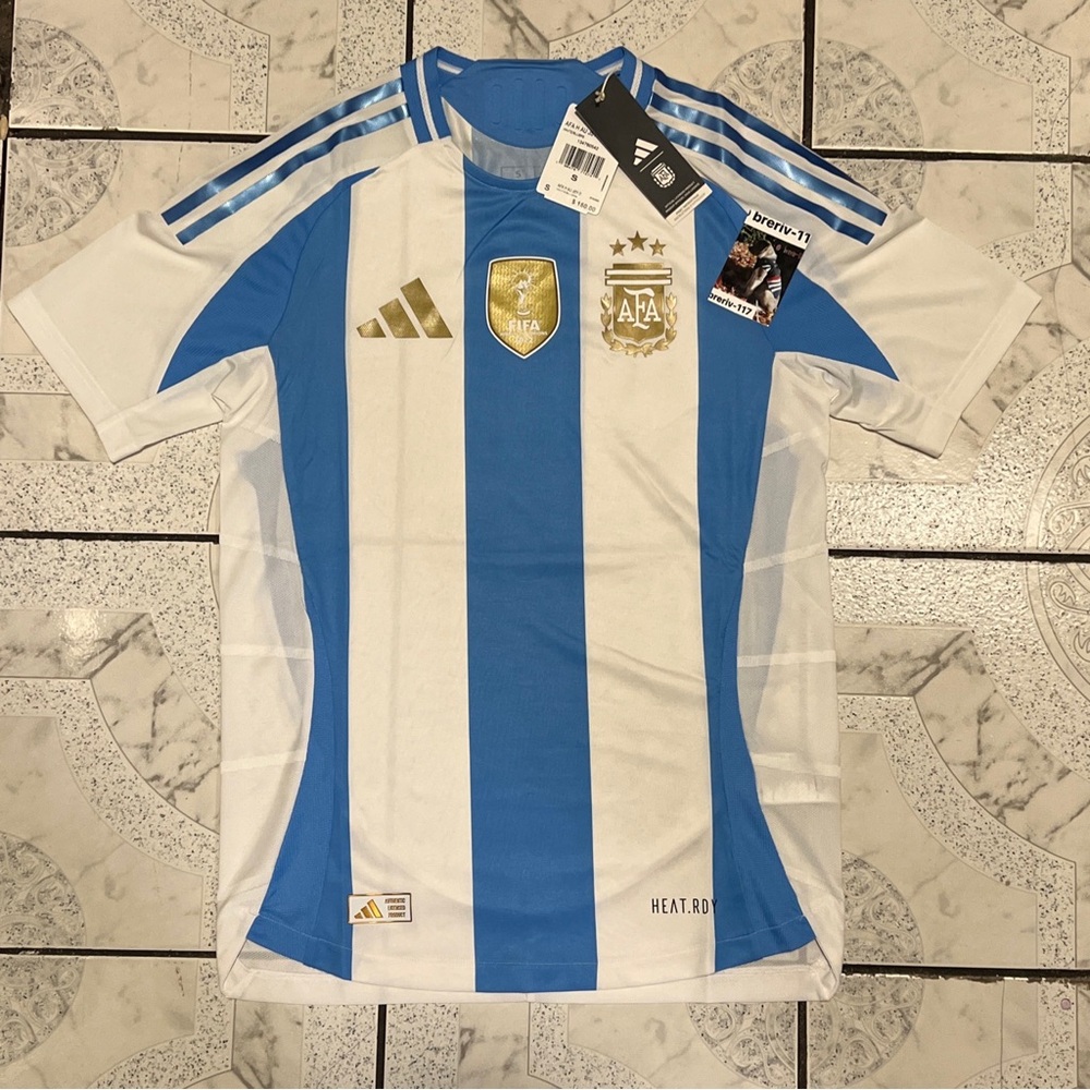 New Adidas Argentina Jersey 2024 Home Authentic Home Jersey Men’s Size S IP8388